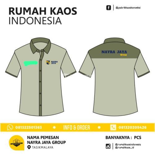 HARGA PABRIK!! KEMEJA SERAGAM DEPOK BORDIR CUTOM