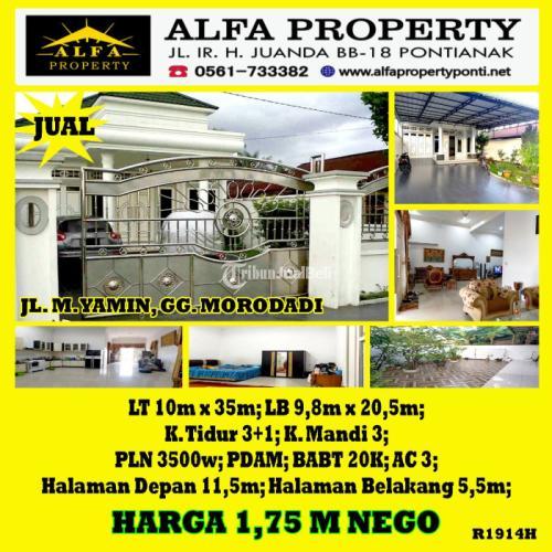 Dijual Rumah Morodadi 3KT 3KM LT350 di Muhammad Yamin - Kota Pontianak