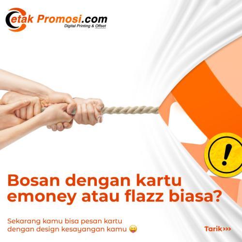 Cetak kartu E Money / E Money Mandiri / E Money Card / E Money Custom 1 Sisi Full Print Premium - Surabaya