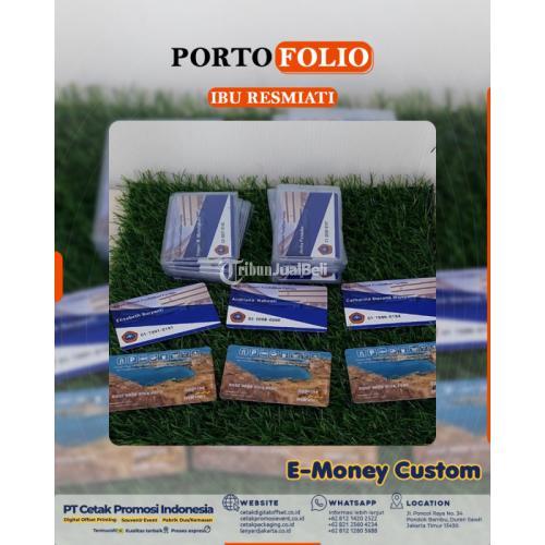 Cetak kartu E Money / E Money Mandiri / E Money Card / E Money Custom 1 Sisi Full Print Premium - Surabaya