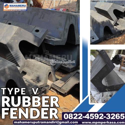 Produsen Rubber Fender tipe V 400 H - 1500 L di Medan Termurah Include Angkur Baut