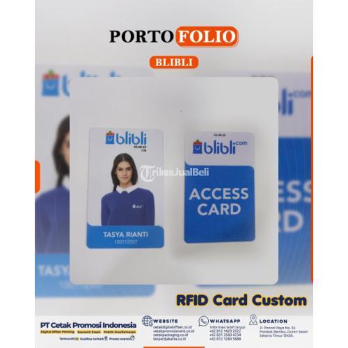 Cetak Access Card RFID Card Kartu RFID Proximity Custom Bahan Polovinyl ...