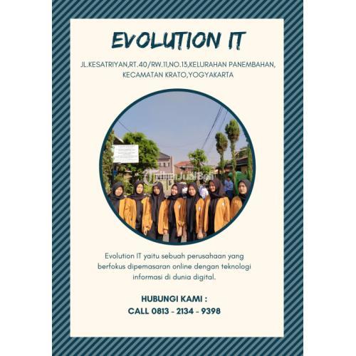 JASA PKL,Call 0813 – 2134 – 9398 , Tempat Pkl Smk Jogja Evolution IT Wonosari
