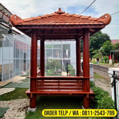 Gazebo Kayu Minimalis 2x2 Meter di Cirebon - Tribun JualBeli