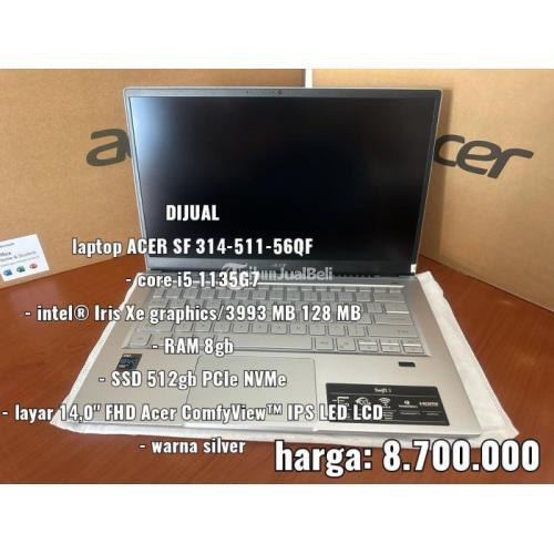 LAPTOP ACER SF 314-511-56QF WARNA SILVER KOTA KUPANG,NTT
