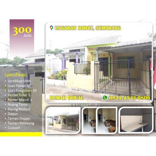 Dijual Rumah Murah  Sejuk Dekat Kampus Ngudi Waluyo Ungaran LT80 LB50 1KM 2KT SHM - Semarang Jawa Tengah 