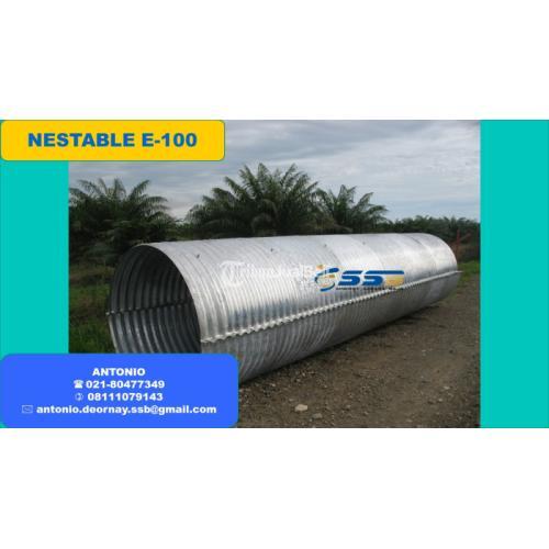 Armco Corrugated Steel Pipe Pipa Baja Bergelombang GorongGorong Baja ...