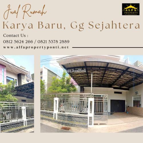 Dijual Rumah Jalan Karya Baru 5KT 4KM Lokasi Strategis - Pontianak Kalimantan Barat
