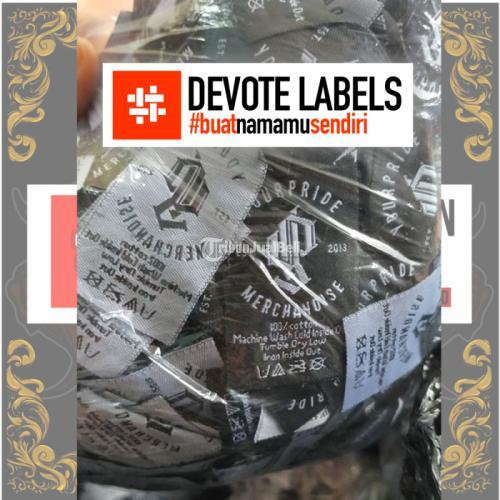 Jasa Cetak Label Woven Damask Situbondo | Devotelabels.com