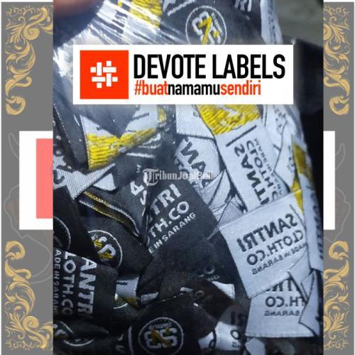 Jasa Cetak Label Woven Damask Situbondo | Devotelabels.com
