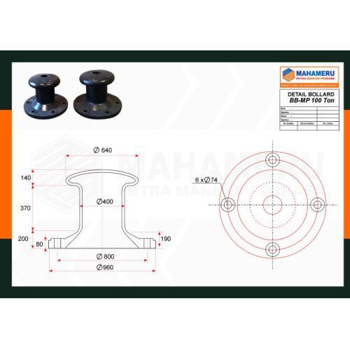 Bitt Bollard 100 Ton di Pacitan - Produsen Bollard 100 Ton
