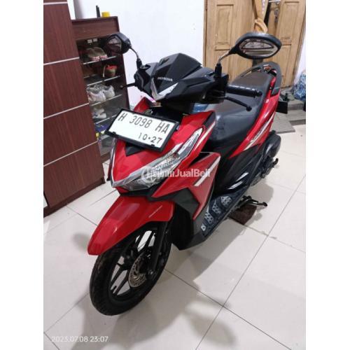 Motor Honda Vario Fi 125 Bekas Tahun 2017 Warna Merah Siap Pakai Bodi