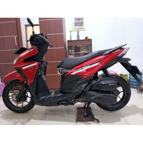 Motor Honda Vario Fi 125 Bekas Tahun 2017 Warna Merah Siap Pakai Bodi