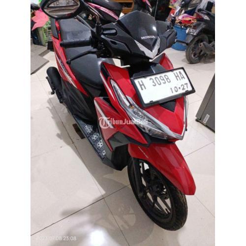Motor Honda Vario Fi 125 Bekas Tahun 2017 Warna Merah Siap Pakai Bodi