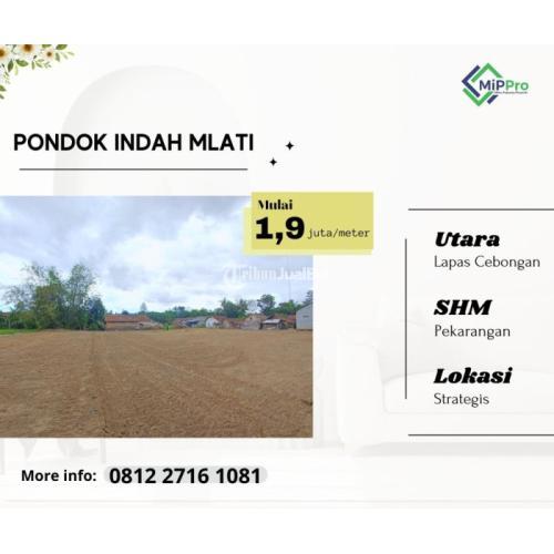 Tanah Pekarangan Murah di Sleman Barat Mulai 1.9 Juta/meter Dekat Puskesmas Mlati