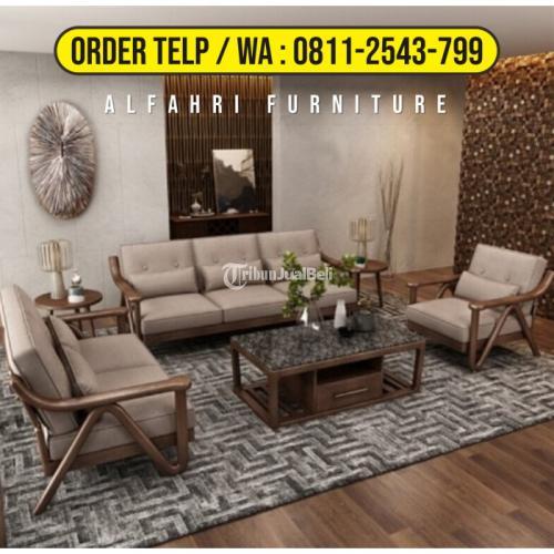 Sofa Tamu Minimalis Jati - Cirebon