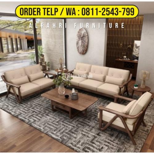 Sofa Tamu Minimalis Jati - Cirebon