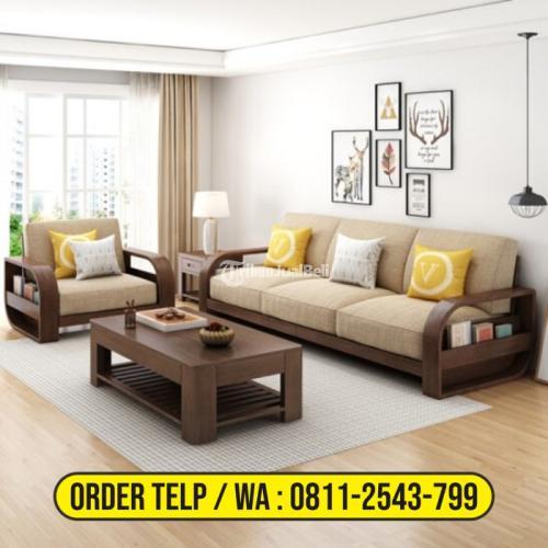 Sofa Tamu Minimalis Jati - Cirebon
