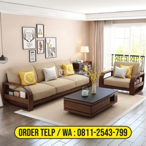 Sofa Tamu Minimalis Jati - Cirebon