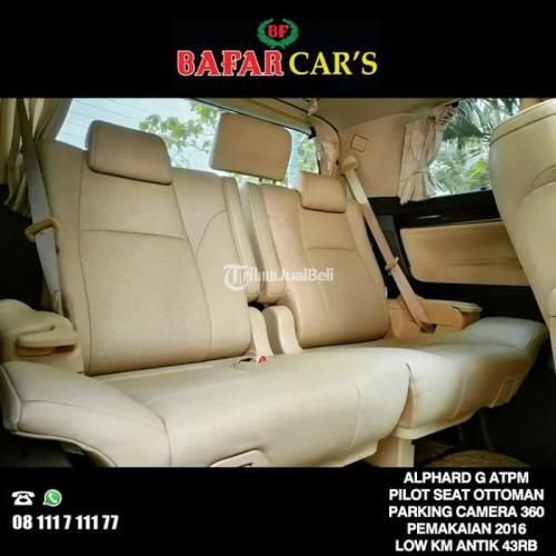 Toyota Alphard G ATPM Pemakaian 2016 Low Odo Km 40rban - Jakarta Utara