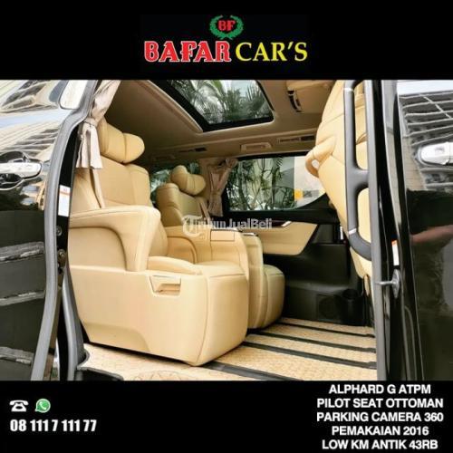 Toyota Alphard G ATPM Pemakaian 2016 Low Odo Km 40rban - Jakarta Utara