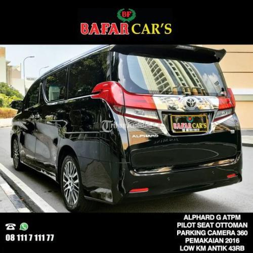 Toyota Alphard G ATPM Pemakaian 2016 Low Odo Km 40rban - Jakarta Utara