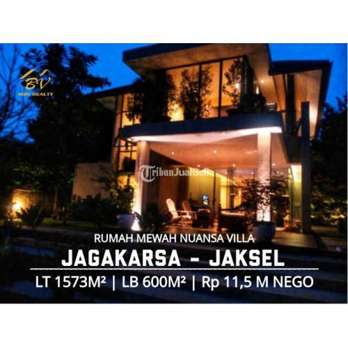 Rumah Mewah Nuansa Villa + Kolam Renang  + Taman Yang Luas Jagakarsa