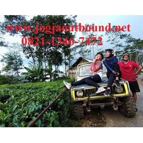 Paket Lengkap Outbound Jeep Offroad Nglinggo Kebun Teh