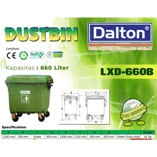 Tempat Sampah Jumbo 660 Liter Merk DALTON Plastik HDPE di Malang