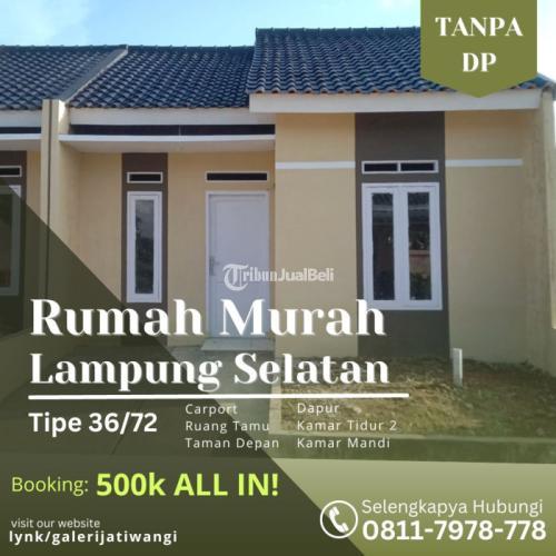 Rumah Murah Bersubsidi LT72 LB36 2KT 1KM Lokasi Strategis