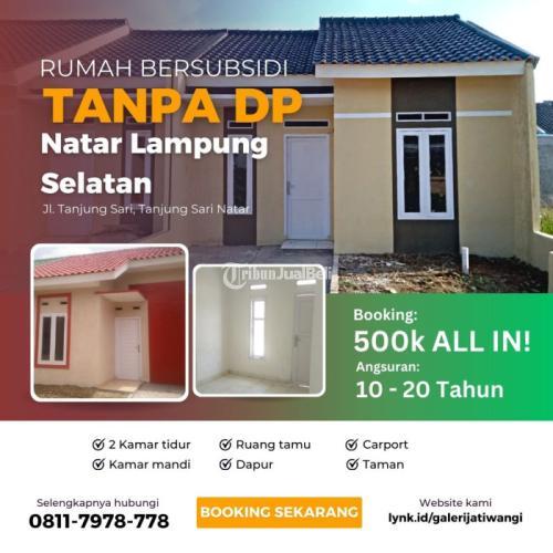 0 Dp Rumah Murah Impian Baru 2KT 1KM Bersubsidi Lampung Selatan