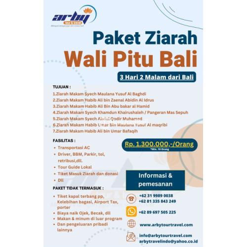 Paket Tour Wali Pitu/Tujuh Bali 3 Hari 2 Malam - Sidoarjo