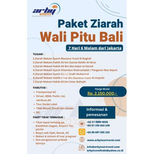 Paket Ziarah Wali Tujuh Bali 7 Hari 6 Malam dari Jakarta