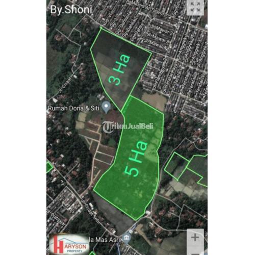 Dijual Tanah 8 Hektar Zona Perumahan Setu Legalitas SHM - Bekasi