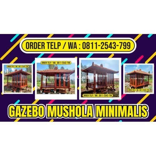 Gazebo Mushola Minimalis Kayu - Cianjur