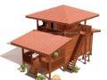 Rumah Kayu 2 Lantai 54 Meter - Ogan Ilir