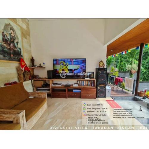 Dijual Villa di Bali View Sungai Dekat Pusat Kota - Tabanan
