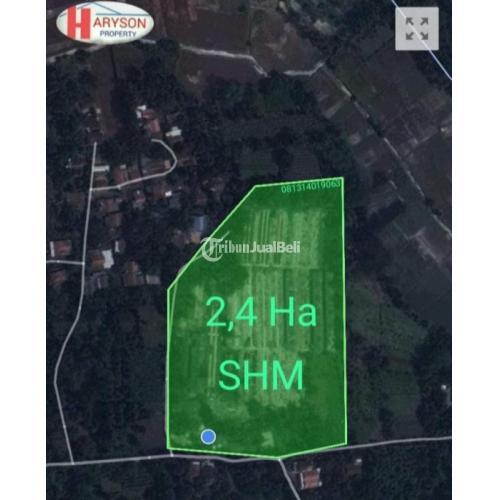 Dijual Tanah 24 Hektar Setu Siap Bangun Legalitas SHM - Bekasi