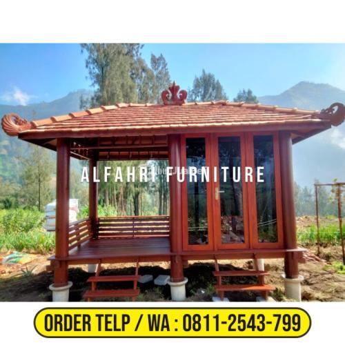 Gazebo Mushola Minimalis Kayu - Karawang