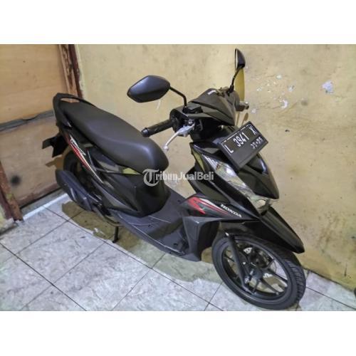 Motor Honda Beat 2020 Hitam Bekas Mesin Halus Body Mulus - Surabaya