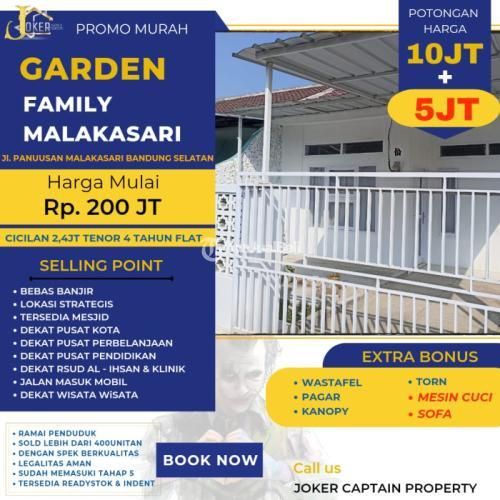 Garden Family Malakasari Rumah Kekinian Harga Terjangkau