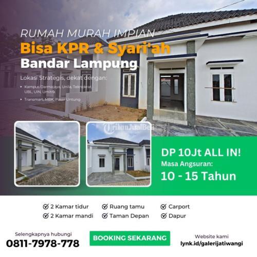 Properti Syariah LT 80m2 LB 45m2 Perumahan Murah Di Bandar Lampung