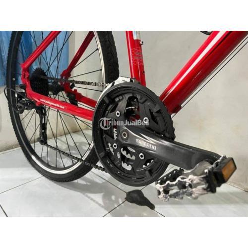 Sepeda MTB Bekas Polygon Heist 3.0 Warna Merah Mulus Normal Siap Gowes - Sidoarjo