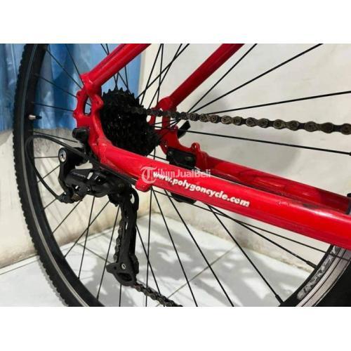 Sepeda MTB Bekas Polygon Heist 3.0 Warna Merah Mulus Normal Siap Gowes - Sidoarjo