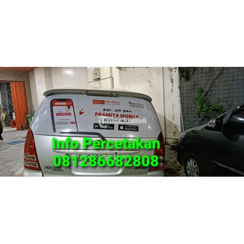 Stiker Mobil Kaca Belakang Full Film untuk Iklan Promosi Banner