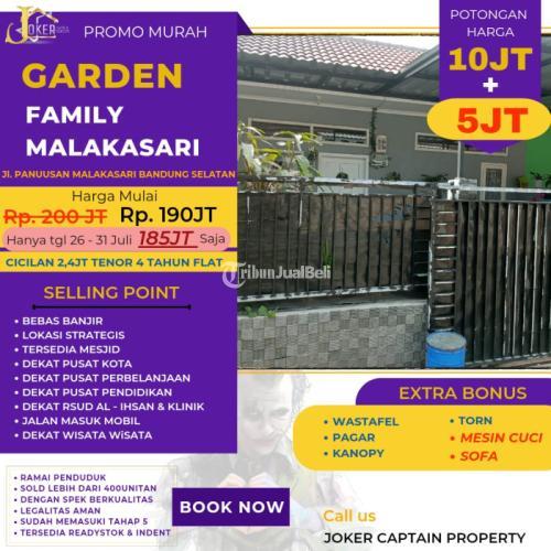 Dijual Rumah Garden Family Malakasari KPR Rumah Aman dan Tidak Ribet - Bandung