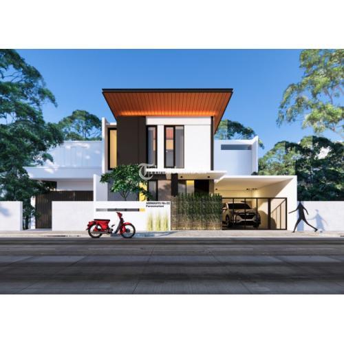 RUMAH MODERN JOGJA PROSES BANGUN DEKAT KAMPUS AMIKOM