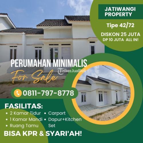 Perumahan Tipe 42/72 Lokasi Strategis 2KT 1KM Carport Luas Perumahan Murah Dekat Pusat Kota