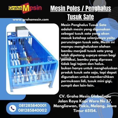 Mesin Poles / Penghalus Tusuk Sate - Malang