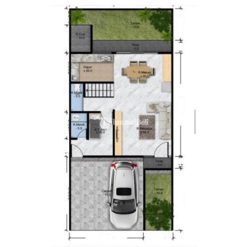 RUMAH MODERN DESIGN TROOPIKAL SMARTHOME DI GODEAN SLEMAN